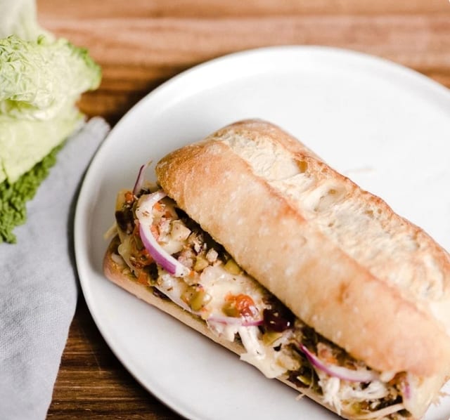 Chicken Muffaletta Combo Special.
